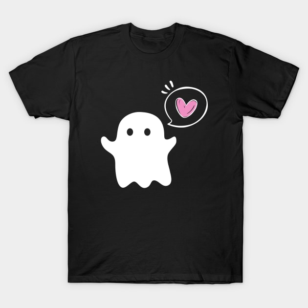 ghost love halloween T-Shirt by RetroDesign